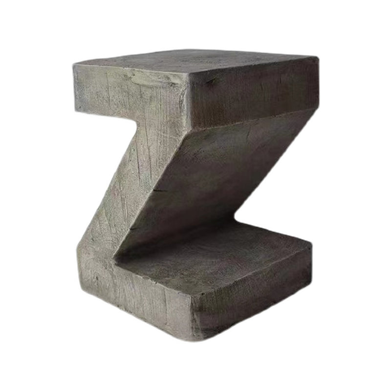 Concrete Free-Form End Table No Distressing Living Room Side Table