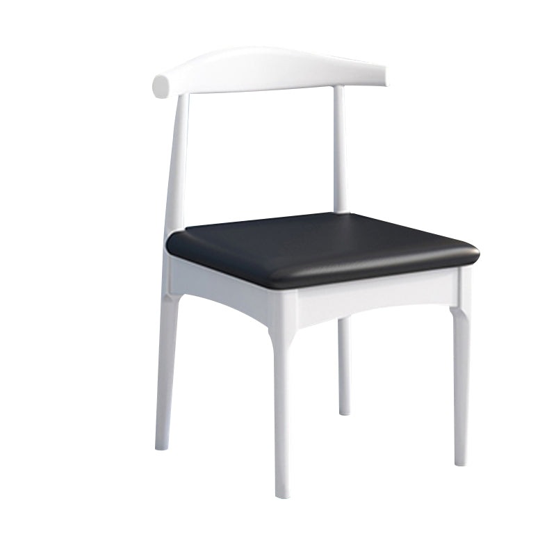 Wood Industrial Style Dining Side Chair Armless Home Side Chair