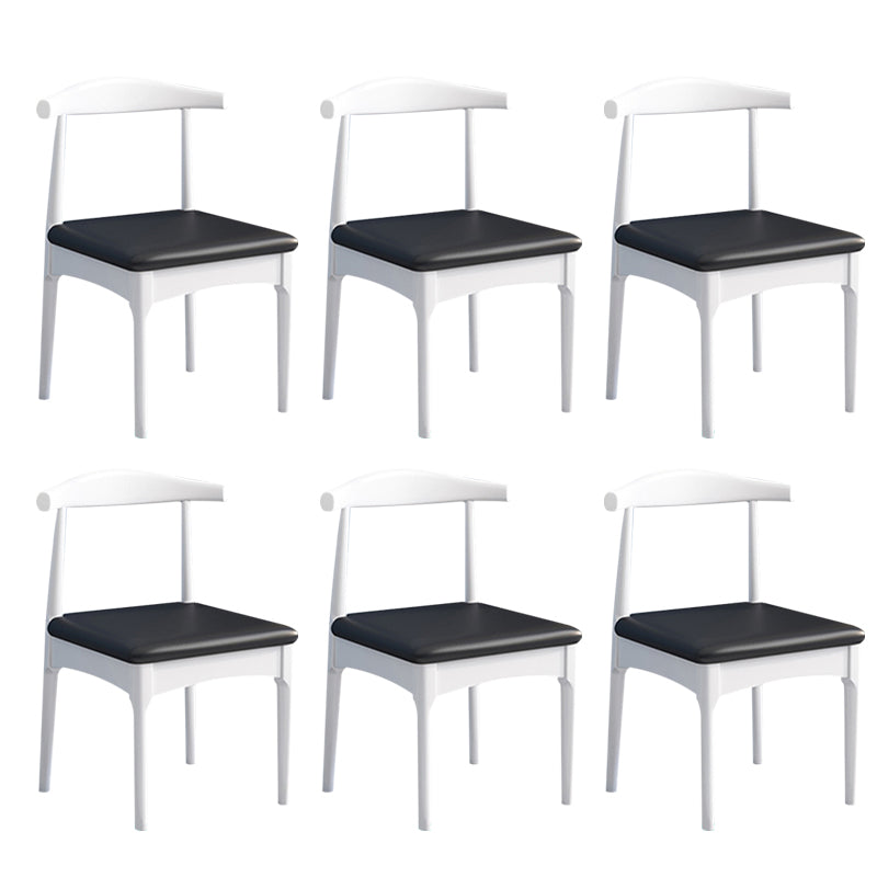 Wood Industrial Style Dining Side Chair Armless Home Side Chair