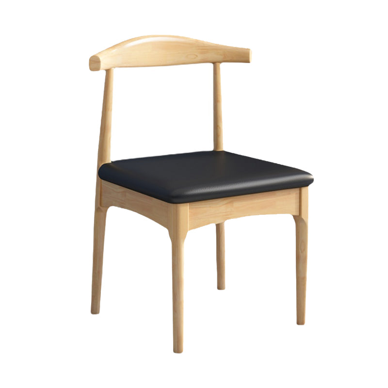 Wood Industrial Style Dining Side Chair Armless Home Side Chair