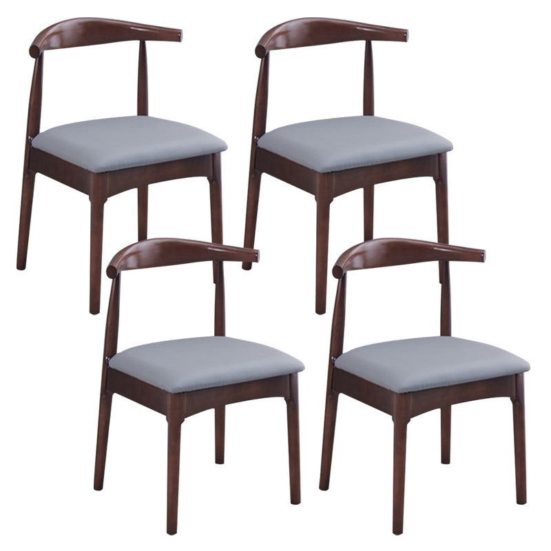Wood Industrial Style Dining Side Chair Armless Home Side Chair