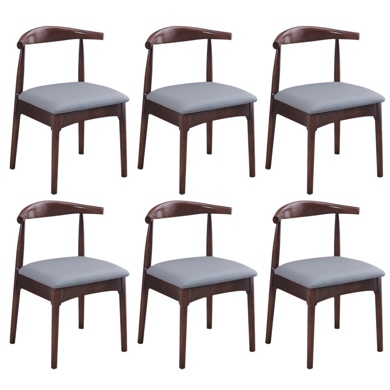 Wood Industrial Style Dining Side Chair Armless Home Side Chair