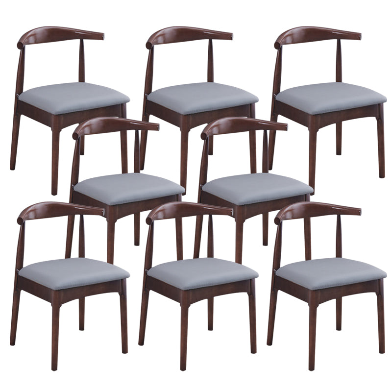 Wood Industrial Style Dining Side Chair Armless Home Side Chair