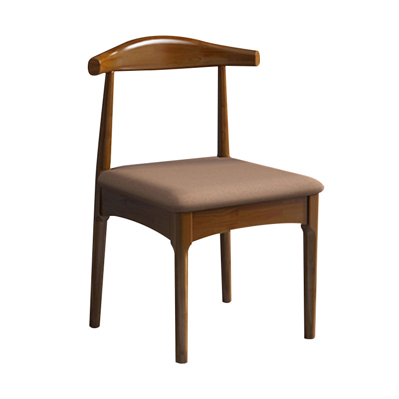 Wood Industrial Style Dining Side Chair Armless Home Side Chair
