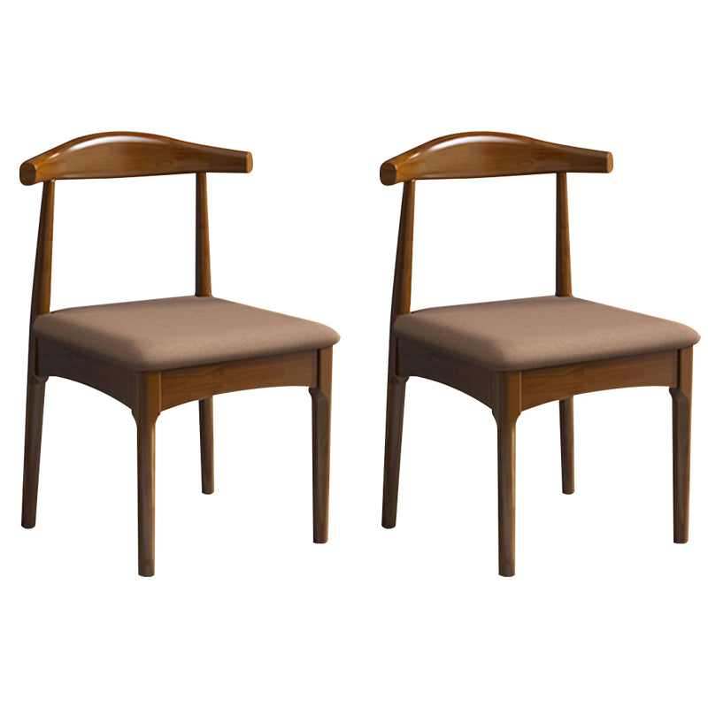 Wood Industrial Style Dining Side Chair Armless Home Side Chair