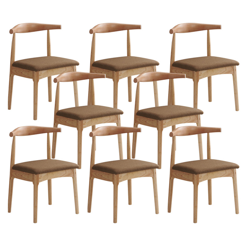 Wood Industrial Style Dining Side Chair Armless Home Side Chair