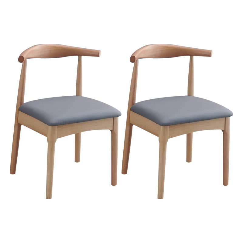 Wood Industrial Style Dining Side Chair Armless Home Side Chair