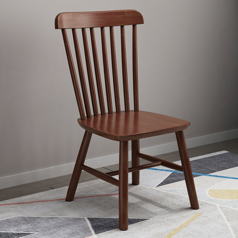 Wood Industrial Patio Side Chair Windsor Back Side Chair for Home