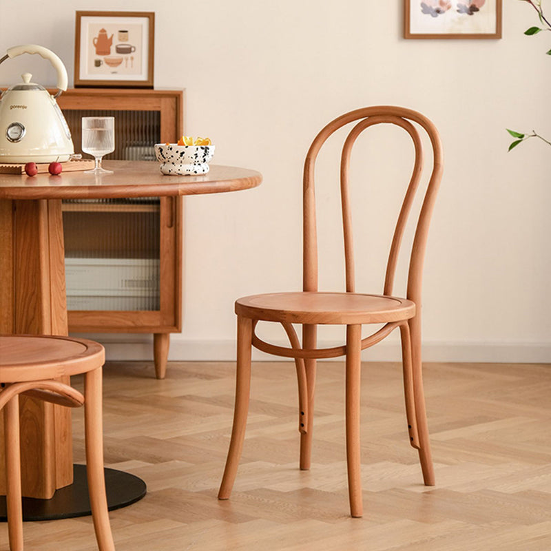 Modern Style Patio Side Chair Windsor Back Armless Dining Chair