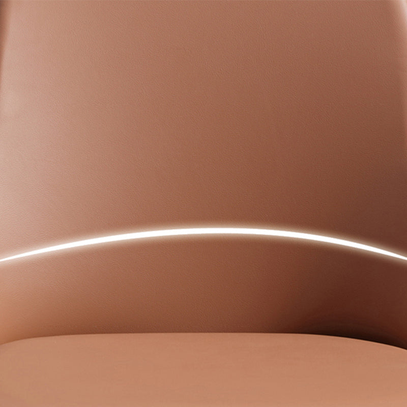 Faux Leather Dining Chairs Industrial Parsons Armless Side Chair