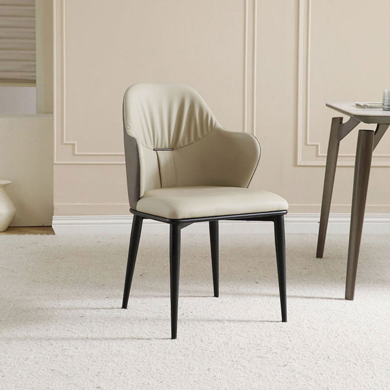 Industrial Arm Chair Metal Wingback Dining Room Chair for Dining Room