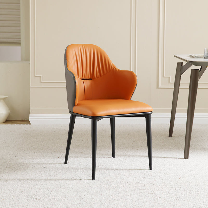 Industrial Arm Chair Metal Wingback Dining Room Chair for Dining Room