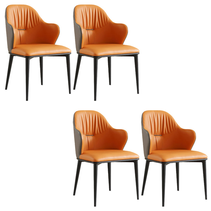 Industrial Arm Chair Metal Wingback Dining Room Chair for Dining Room