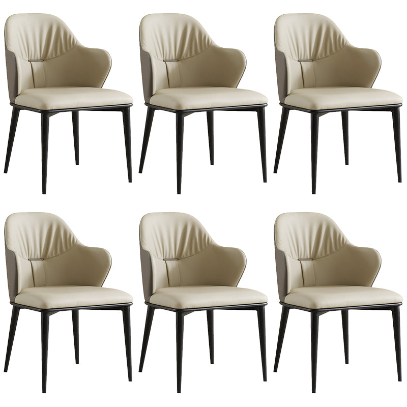 Industrial Arm Chair Metal Wingback Dining Room Chair for Dining Room