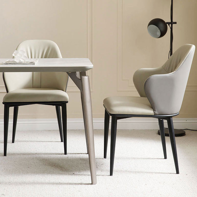 Industrial Arm Chair Metal Wingback Dining Room Chair for Dining Room