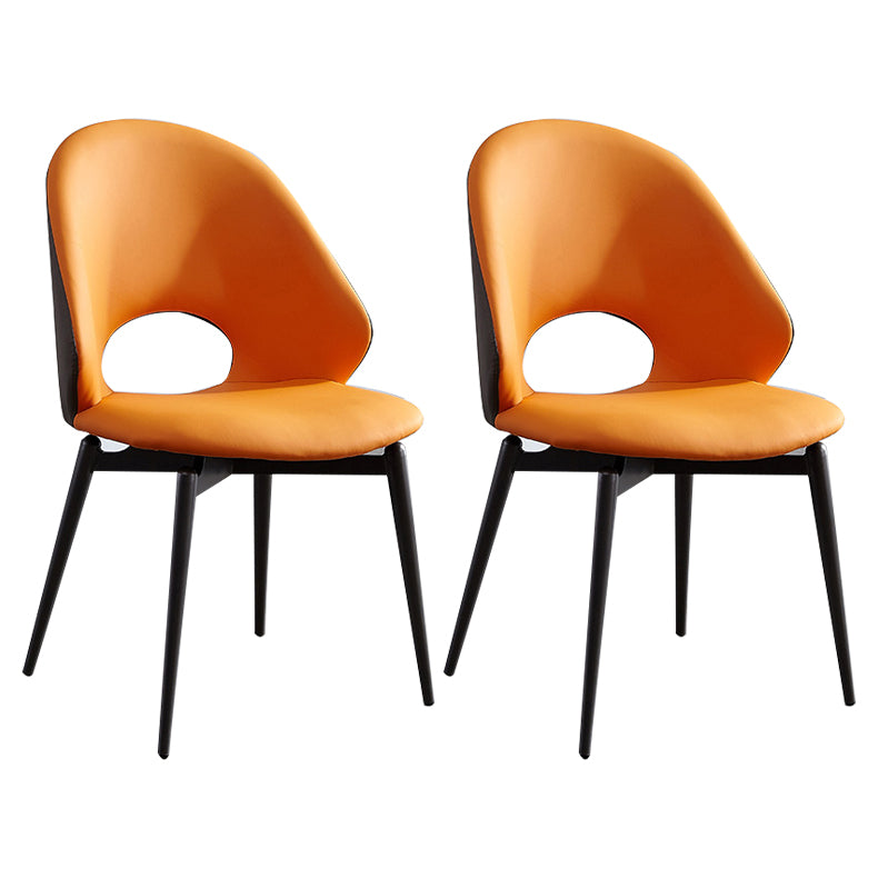 Home Armless Dining Chairs Dining Room Open Back Dining Side Chair