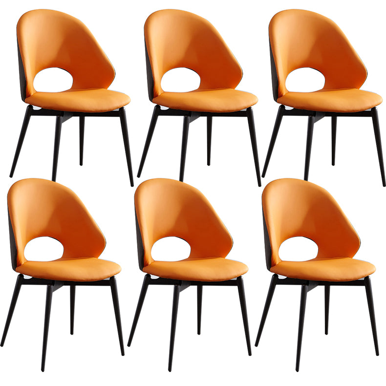 Home Armless Dining Chairs Dining Room Open Back Dining Side Chair