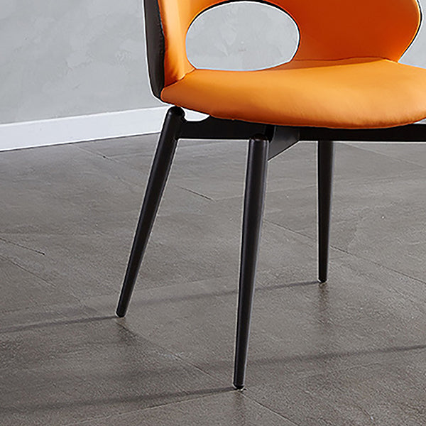 Home Armless Dining Chairs Dining Room Open Back Dining Side Chair