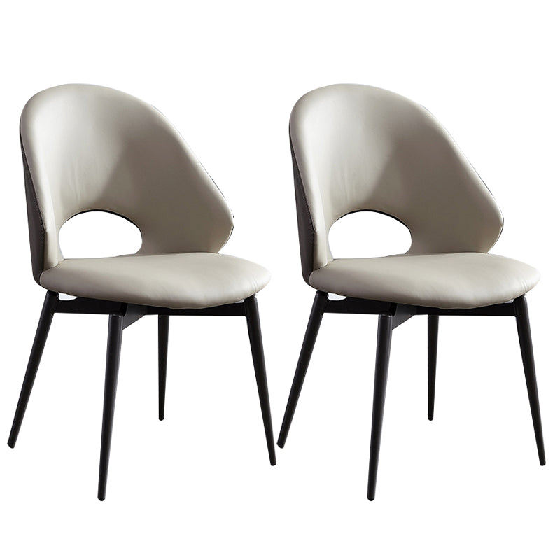 Home Armless Dining Chairs Dining Room Open Back Dining Side Chair