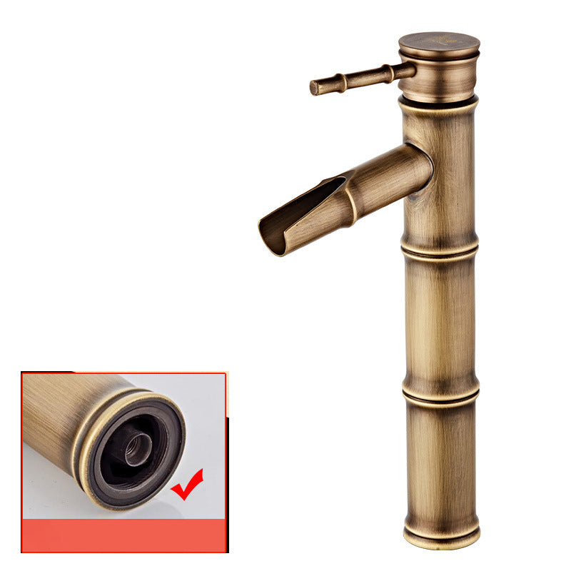 Lever Handle Vanity Sink Faucet Country Low Arc Faucet Single Hole Bathroom Faucet