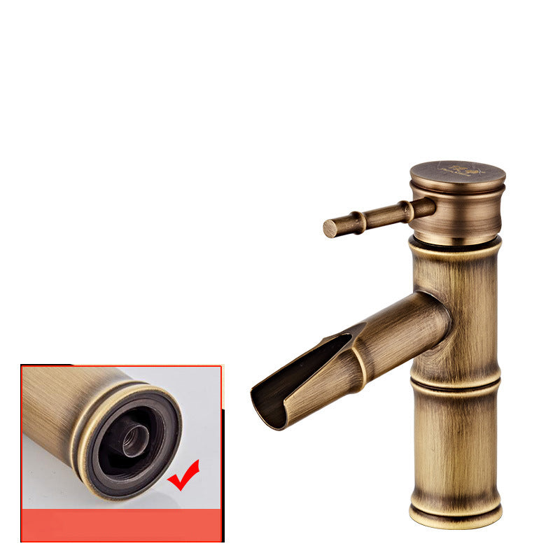 Lever Handle Vanity Sink Faucet Country Low Arc Faucet Single Hole Bathroom Faucet