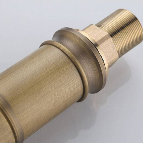 Circular Farmhouse Vessel Faucet Brass Lever Handle Bathroom Faucet