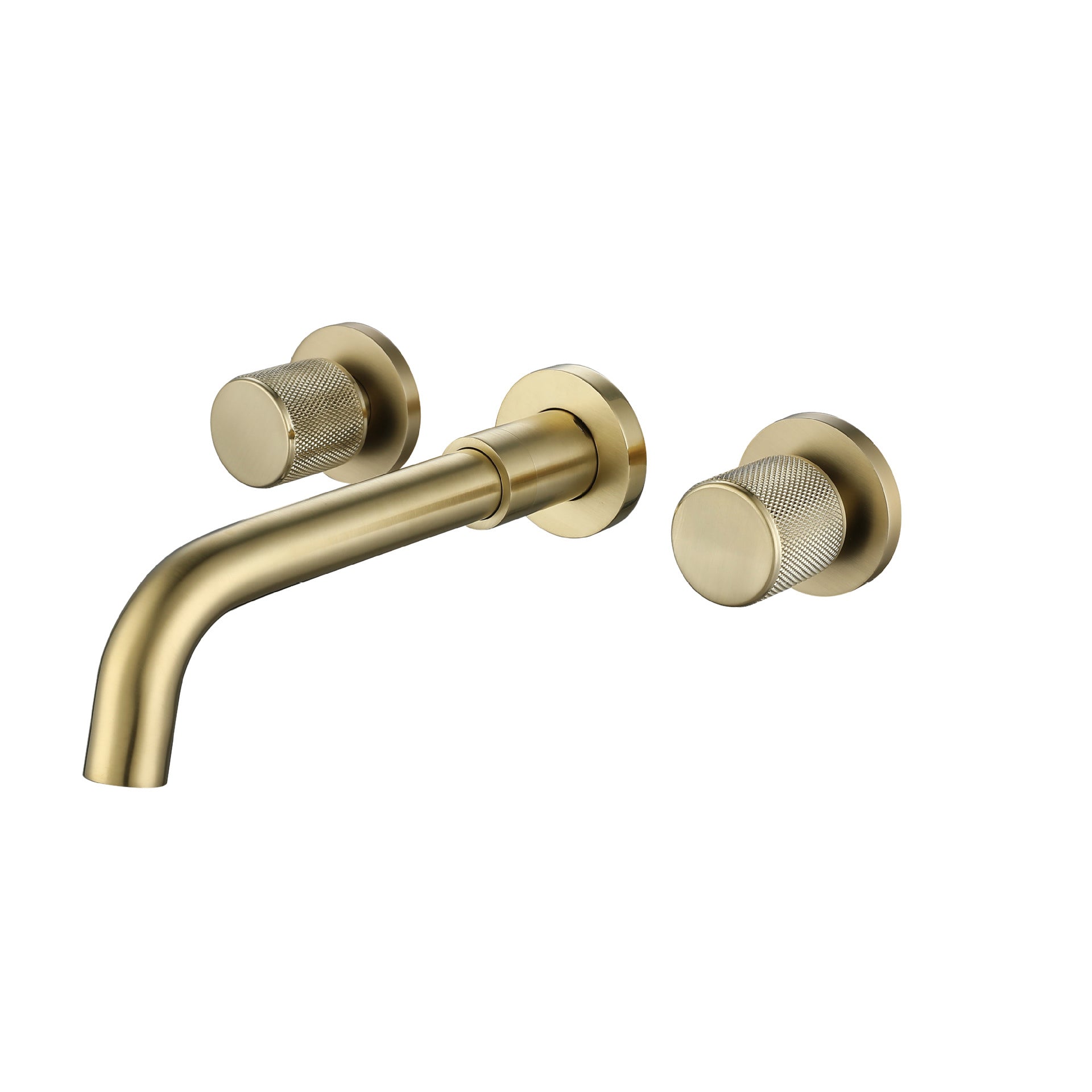 Wall Mounted Faucet Glam Style Two-Handle Faucet for Bathroom