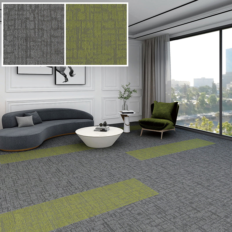 Carpet Tile Fade Resistant Non-Skid Solid Color Loose Lay Carpet Tile Bedroom