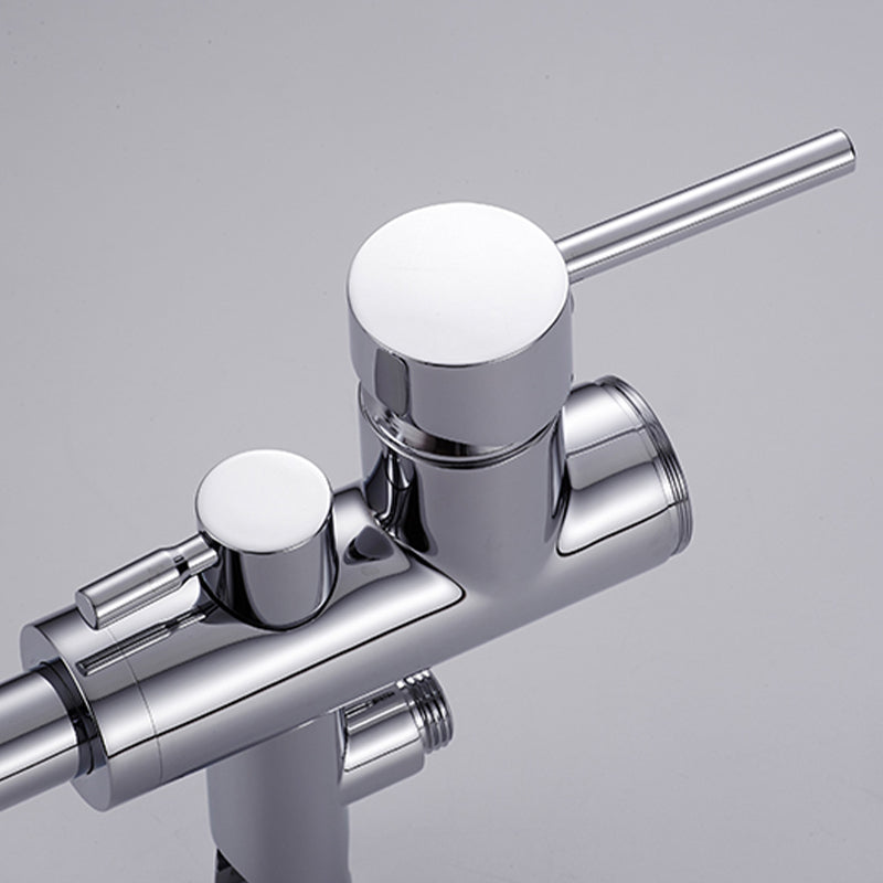 Modern Floor Mounted High Arc Freestanding Tub Filler Freestanding Copper Tub Filler Trim