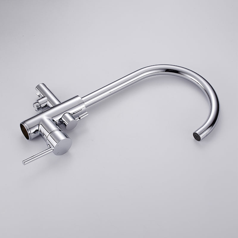 Modern Floor Mounted High Arc Freestanding Tub Filler Freestanding Copper Tub Filler Trim