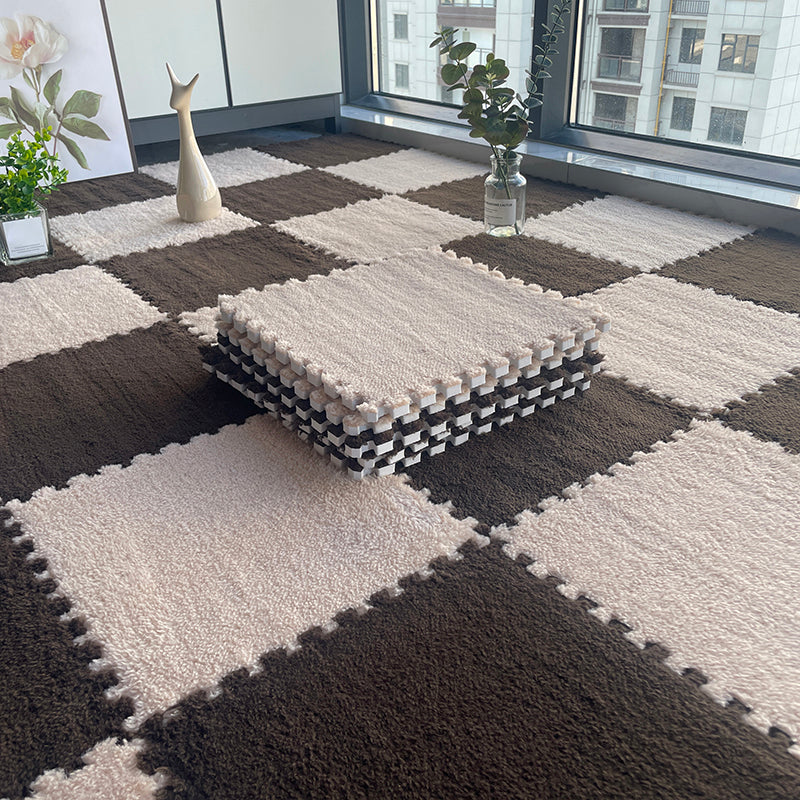 Multi-Color Level Loop Carpet Tile Non-Skid Interlocking Bedroom Carpet Tiles