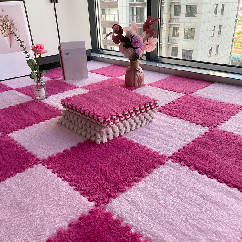 Multi-Color Level Loop Carpet Tile Non-Skid Interlocking Bedroom Carpet Tiles