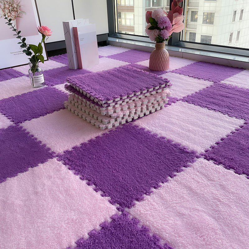 Multi-Color Level Loop Carpet Tile Non-Skid Interlocking Bedroom Carpet Tiles