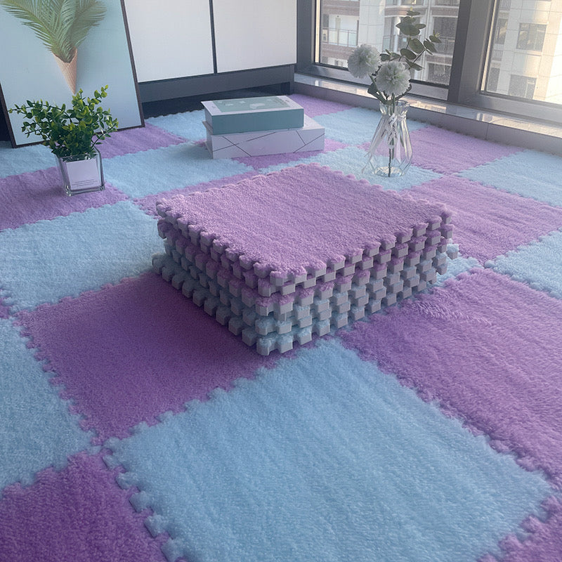 Multi-Color Level Loop Carpet Tile Non-Skid Interlocking Bedroom Carpet Tiles