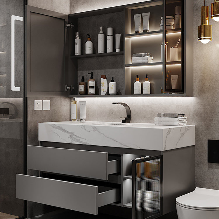 Modern Wall-Mounted Vanity Mirror Cabinet Sink Bathroom Vanity Cabinet