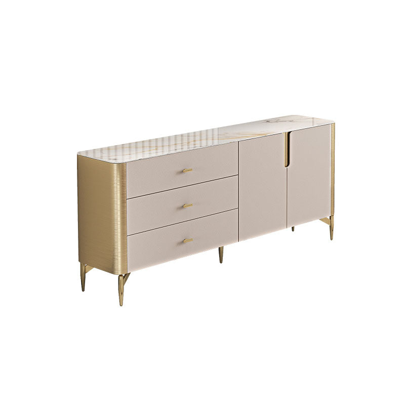 13.65-inch W Classic Glam Storage Chest Stone Storage Chest Dresser