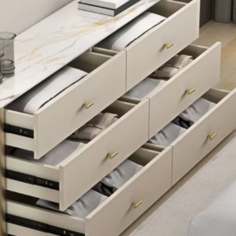 13.65-inch W Classic Glam Storage Chest Stone Storage Chest Dresser