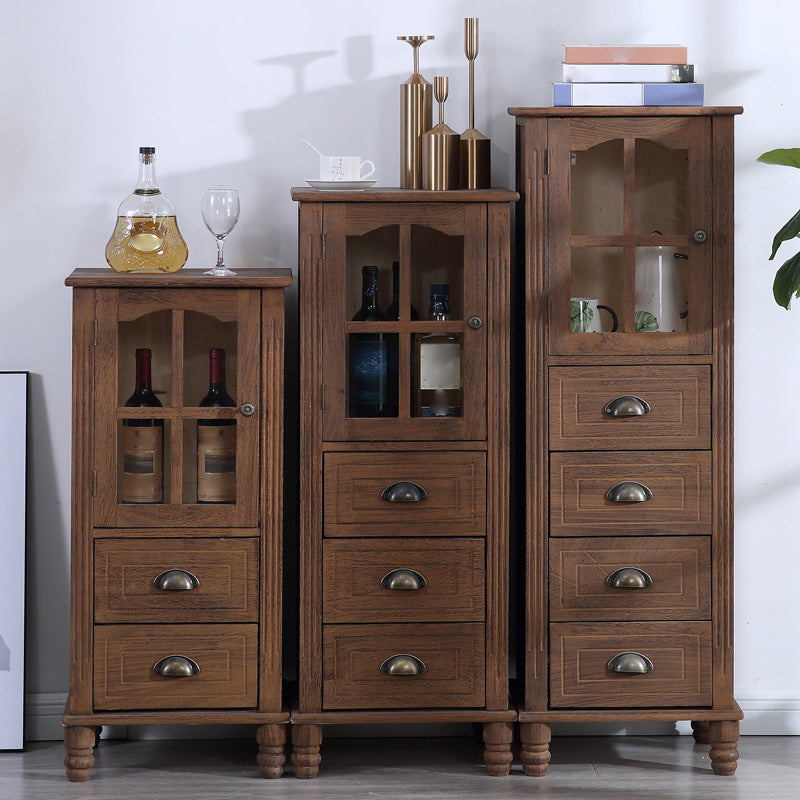 Wooden Storage Chest Dresser American Traditional Dresser with Drawers