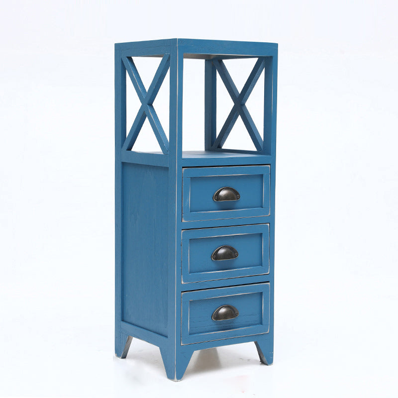 Wooden Storage Chest Dresser American Traditional Dresser with Drawers