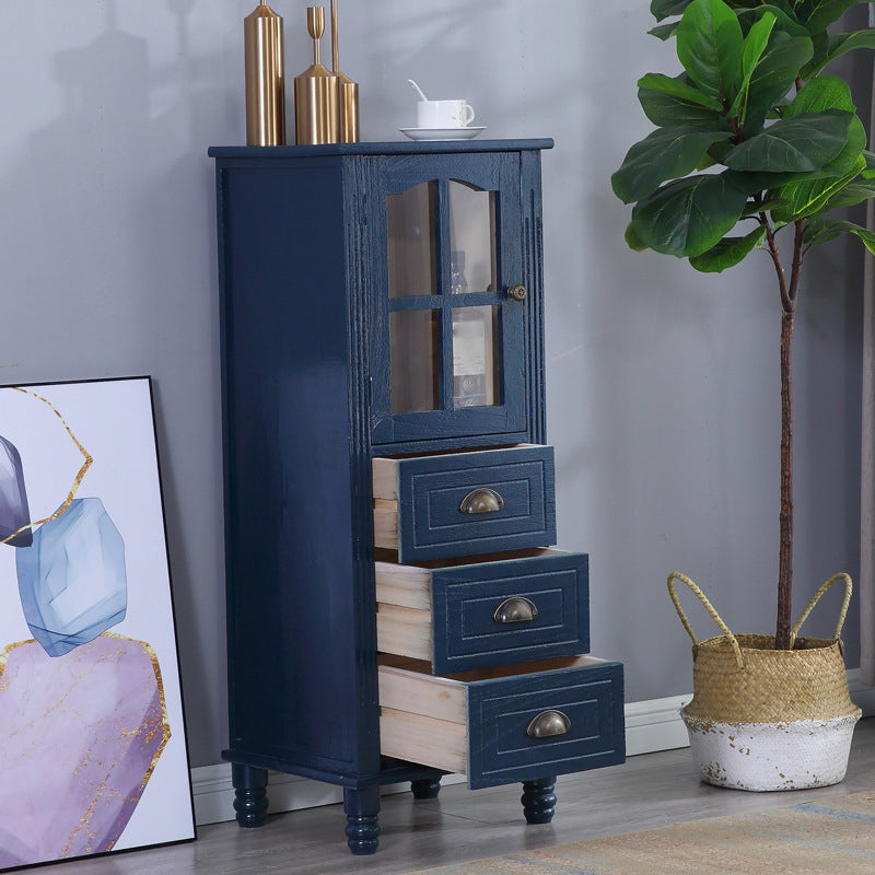 Wooden Storage Chest Dresser American Traditional Dresser with Drawers