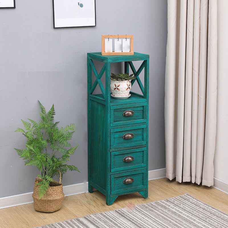 Wooden Storage Chest Dresser American Traditional Dresser with Drawers