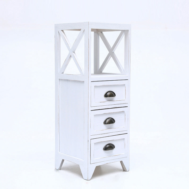 Wooden Storage Chest Dresser American Traditional Dresser with Drawers