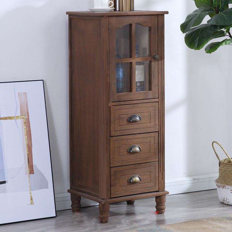 Wooden Storage Chest Dresser American Traditional Dresser with Drawers