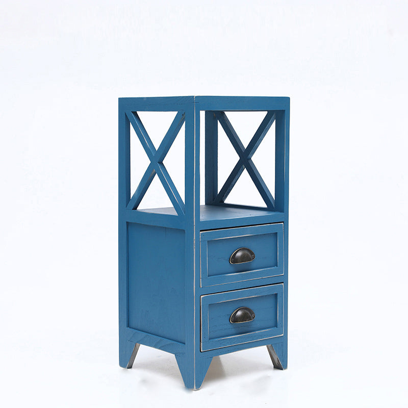 Wooden Storage Chest Dresser American Traditional Dresser with Drawers