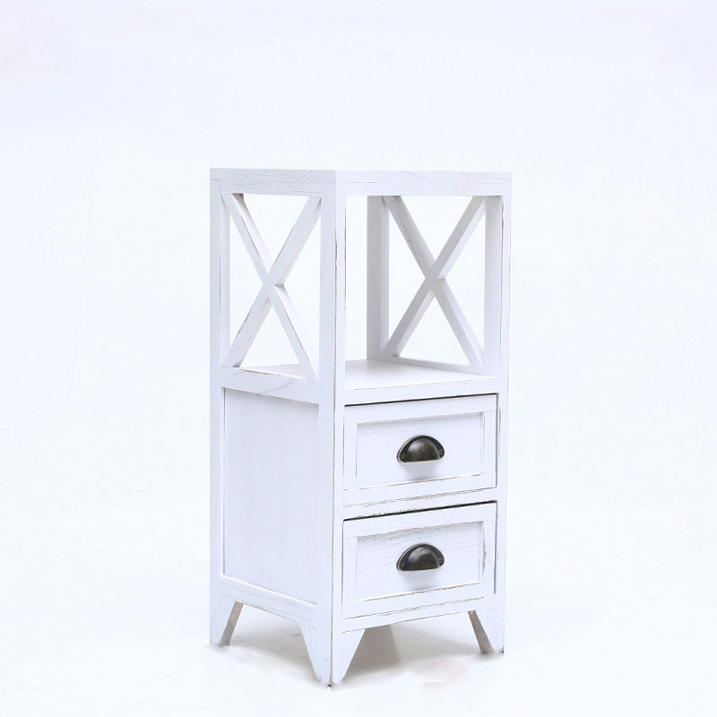 Wooden Storage Chest Dresser American Traditional Dresser with Drawers