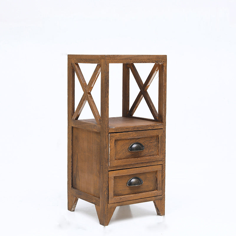 Wooden Storage Chest Dresser American Traditional Dresser with Drawers