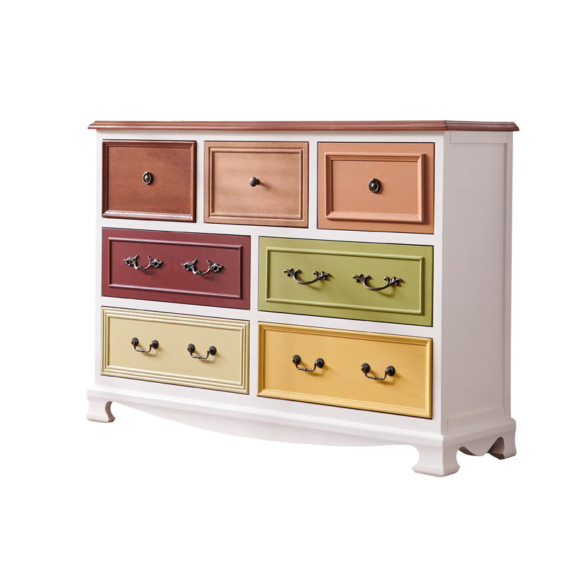 Nautical Bedroom Wooden Storage Chest Horizontal Chest with Drawers