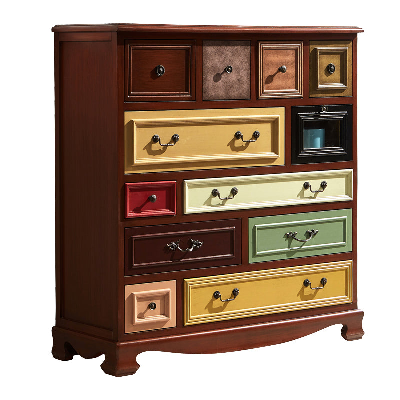 Nautical Bedroom Wooden Storage Chest Horizontal Chest with Drawers