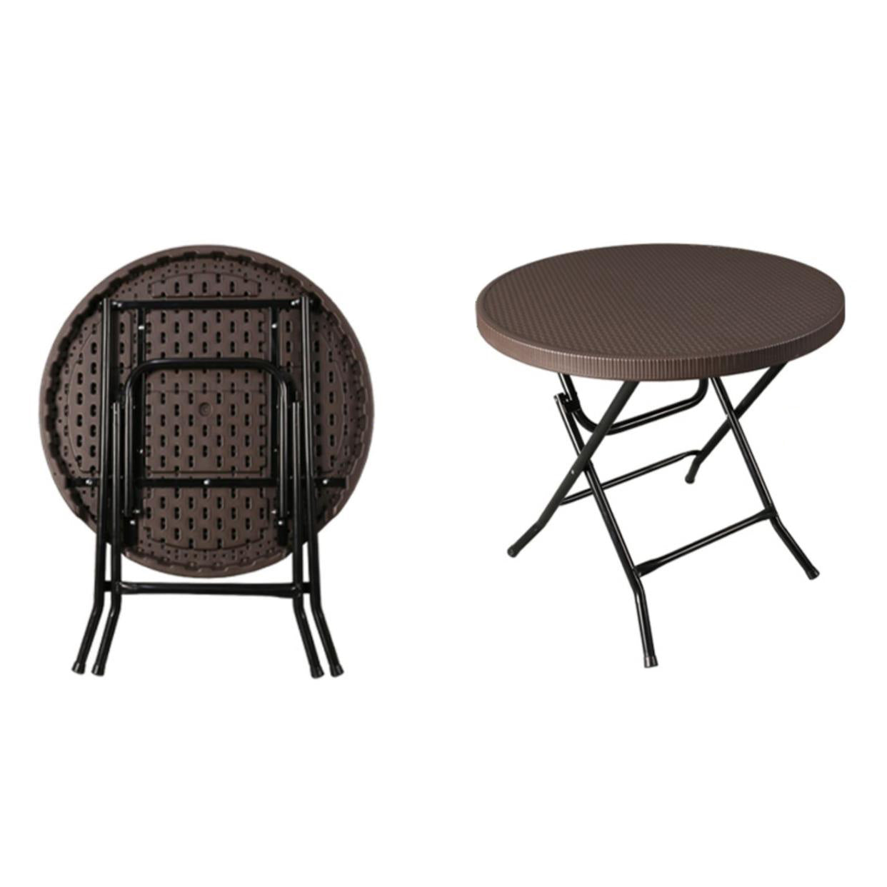 Contemporary Geometric Dining Table Plastic  Folding Catio Table