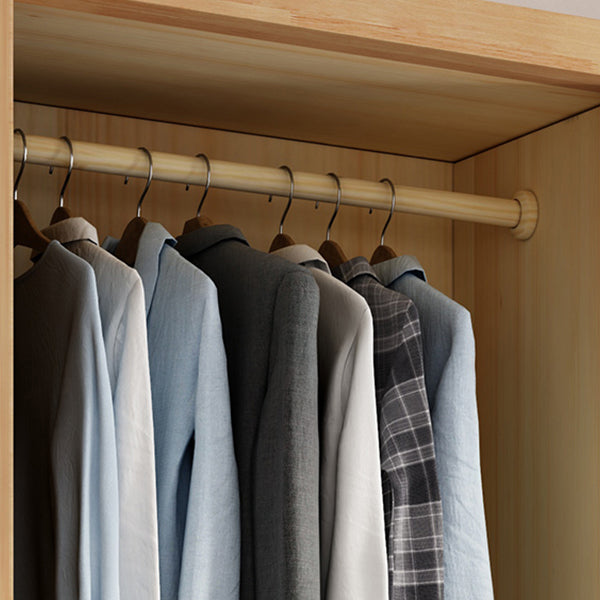 Rubberwood Wardrobe Closet Sliding Contemporary Wardrobe Armoire